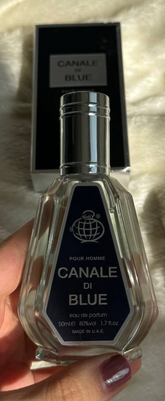 ادو پرفیوم کاناله دی بلو فرگرنس ورد ۵۰ میل (مشابه بلو شنل)Fragrance World Canale Di Blue Eau De Parfum 50ml