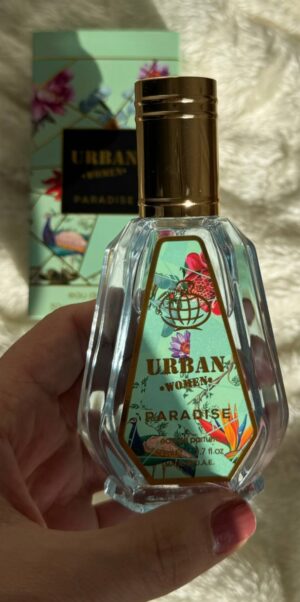 ادو پرفیوم زنانه اربن وومن پارادایس فرگرنس ورد ۵۰ میل (مشابه لا بل پارادایس گاردن) Fragrance World Urban Women Paradise Eau De Parfum 50ml